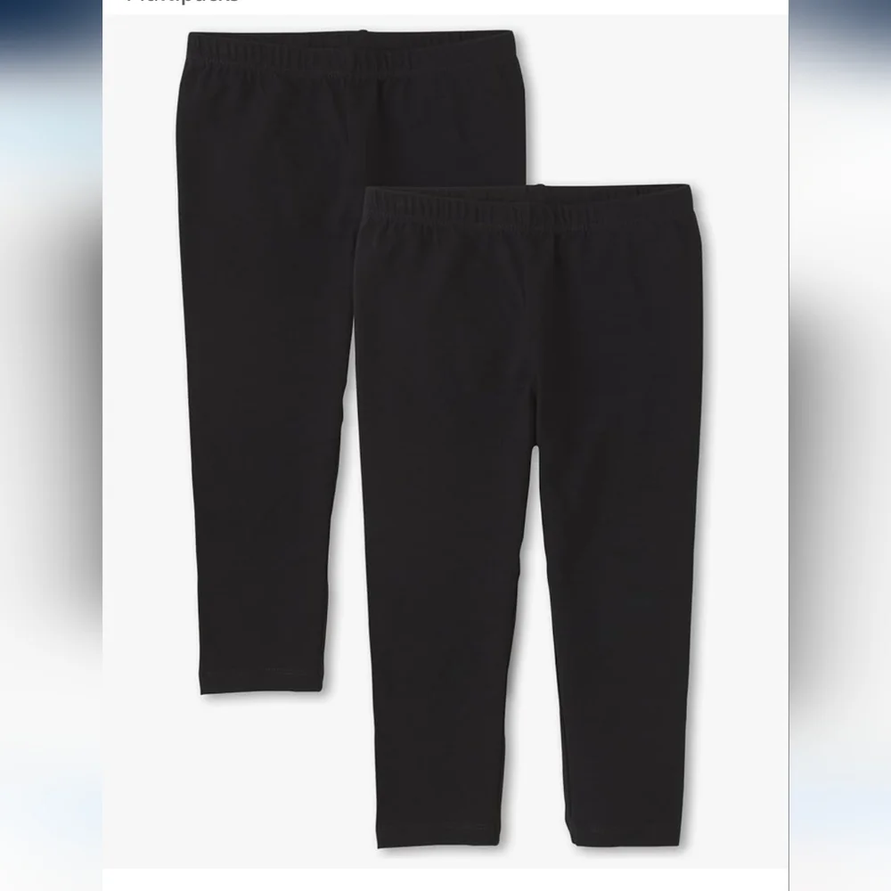 The Children’s Place Girls Capri Leggings Set Solid Black Size XXXL / 18 Plus
